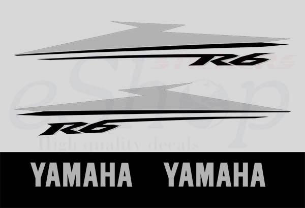 YZF R6 2007 Black set - custom decal