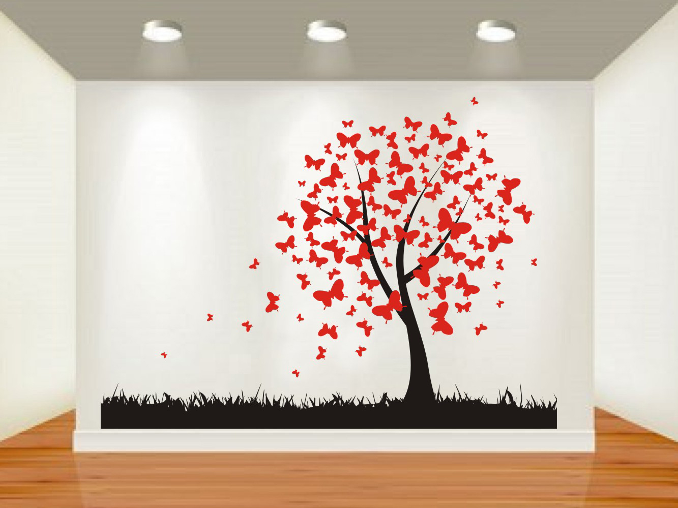 Butterfly tree - custom decal