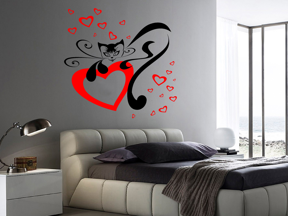 Cat in love - custom decal