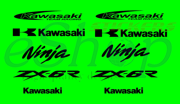 Stickers set custom for Kawasaki Ninja ZX6R - custom decal