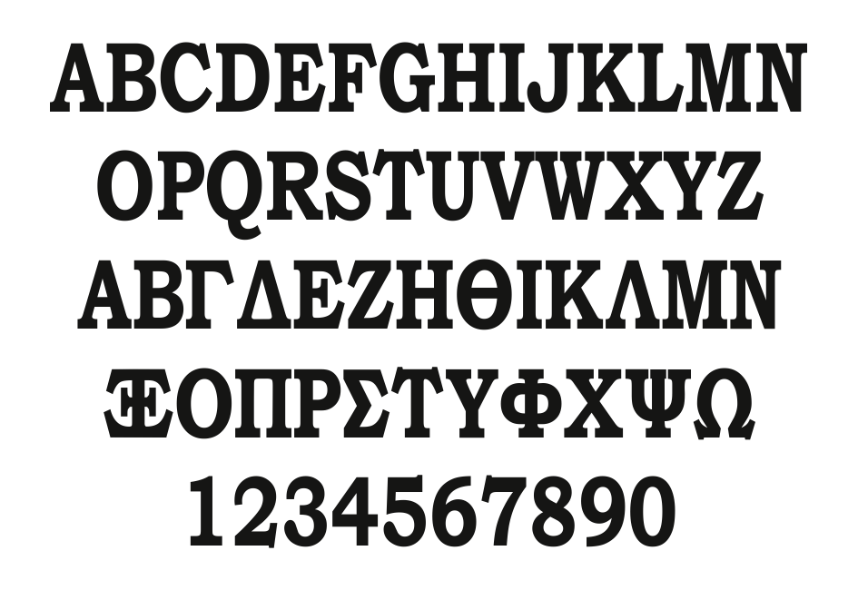 Bookman Font - custom decal